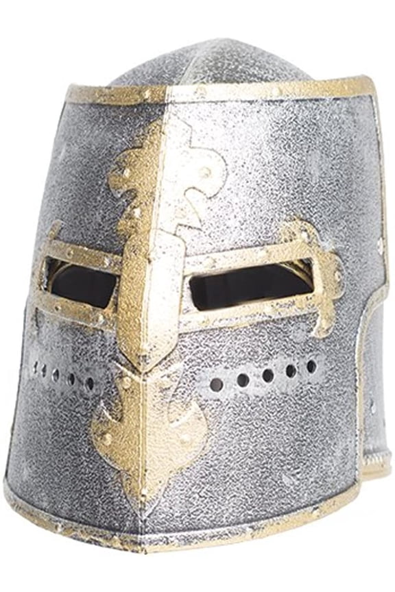 UDW-28759OS-C Knight Box Helmet Silver Adult Costume OS