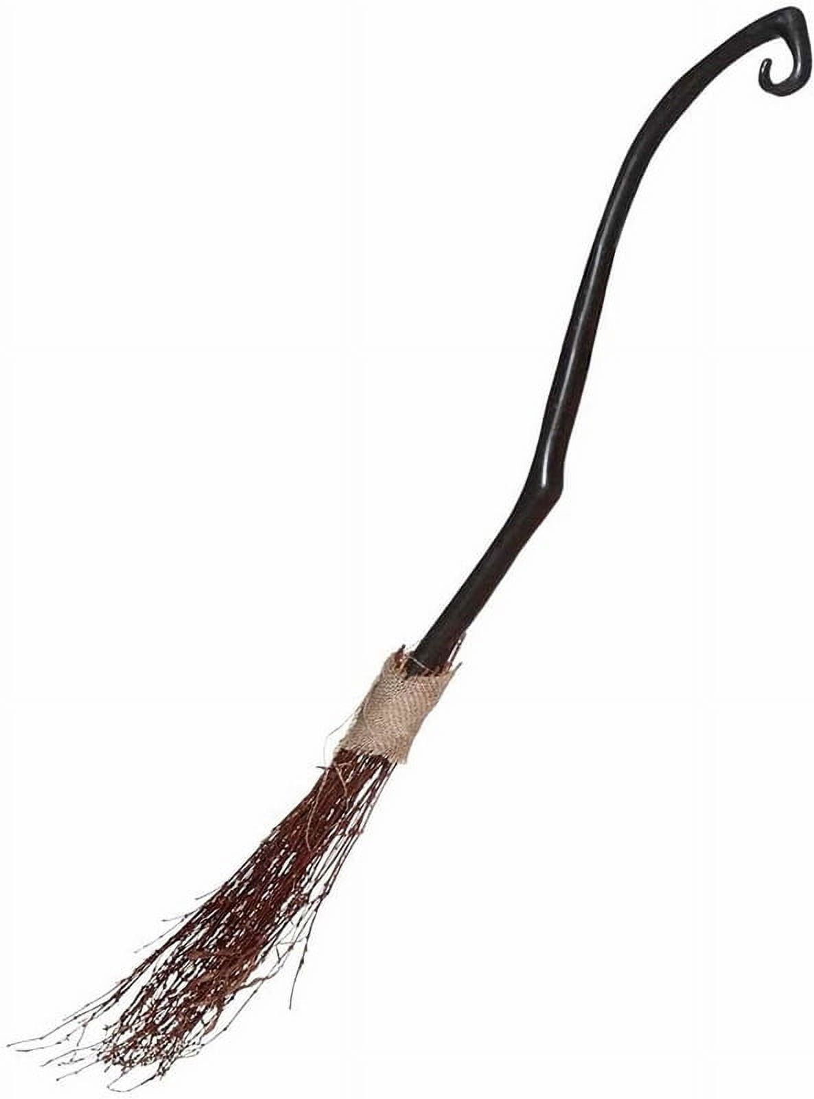Rustic Black and Brown Witch Broom Costume Accessory