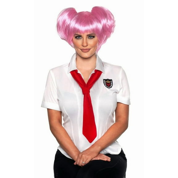 Underwraps UDW-30655OS-C Anime Pink Wig Adult Costume Accessory