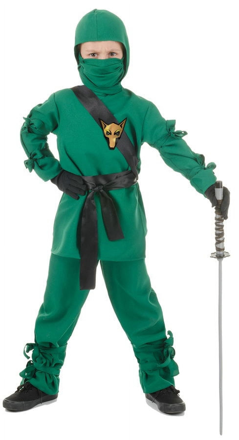 Underwraps UR25852MD Child's Green Ninja Halloween Costume