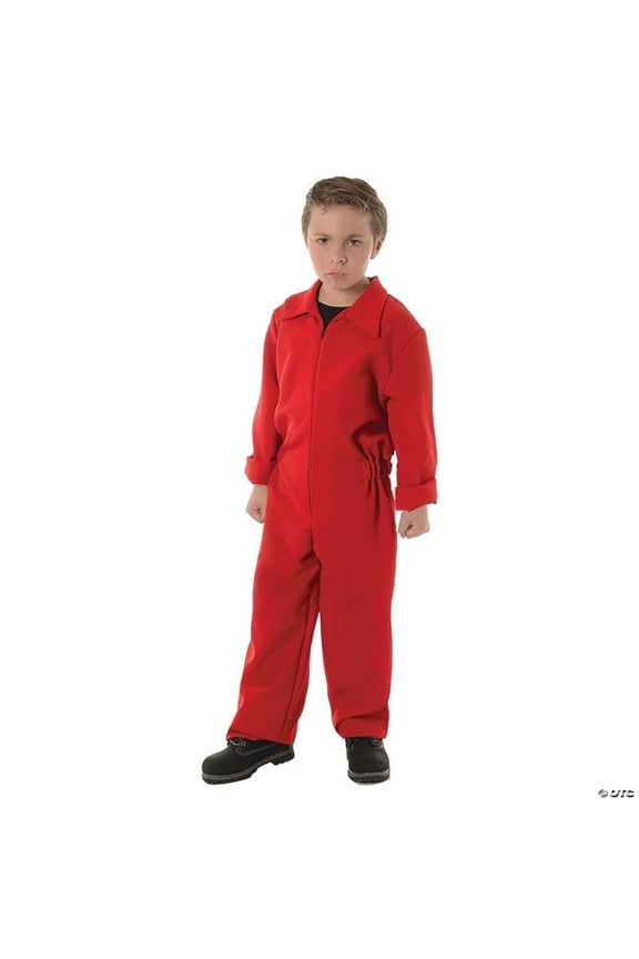 UR27624RDSM Boiler Suit Costume, Red - Small