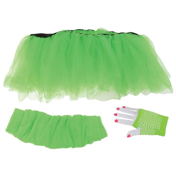 Underwraps UR28782OS Women's 80s Neon Tutu Costume Kit