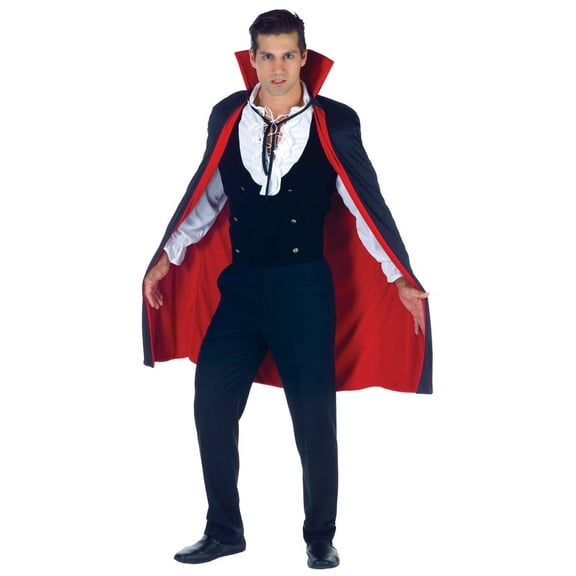 Underwraps UR29462 Men's Dracula Cape Red/Black