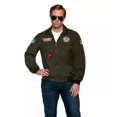 thumbnail image 1 of Underwraps UR30543 Navy Top Gun Pilot Jacket Adult Costume-Men's XX-Large, 1 of 11