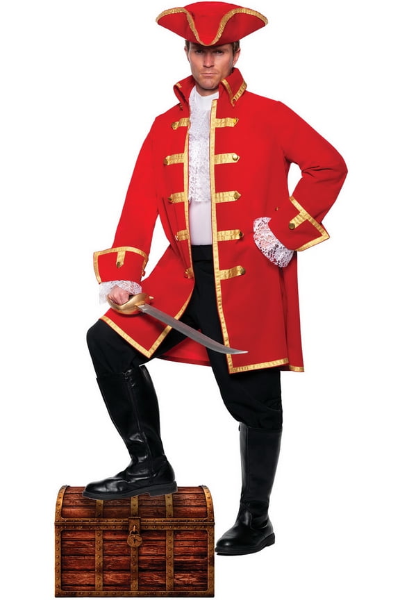 UR30557 Pirate Captain Adult Costume-Men's Standard