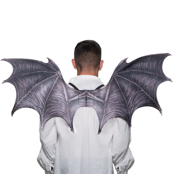 Underwraps Vampire Bat Wings Costume Accessory, Adjustable Gothic Halloween Cosplay Wings For Adults, Dress Up Party, One Size One Size