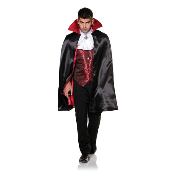 UNDERWRAPS Mens Vampire Vest Set - Vampire Costume for Halloween, Party Dress Up for Men, Adults Spooky Outfits, Dracula Cosplay Costume