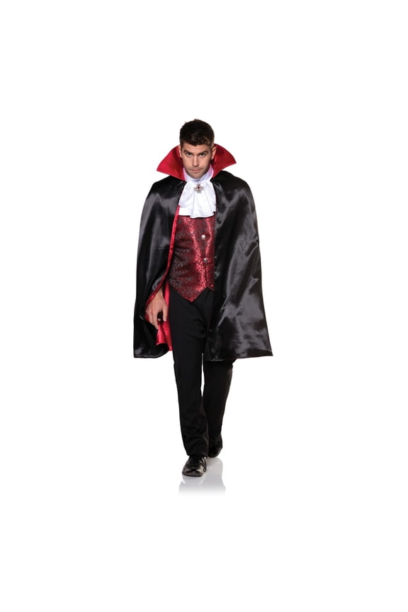 Mens Vampire Vest Set - Vampire Costume for Halloween, Party Dress Up for Men, Adults Spooky Outfits, Dracula Cosplay Costume