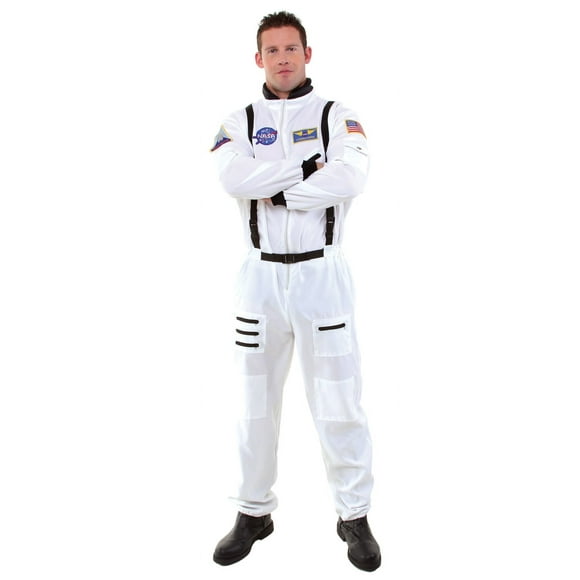 Underwraps White Astronaut Uniform Jumpsuit Costume Teen Teen 14-16 Male