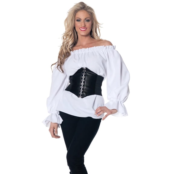 Underwraps Women's Long Sleeve Renaissance Shirt Costume - Size X Large
