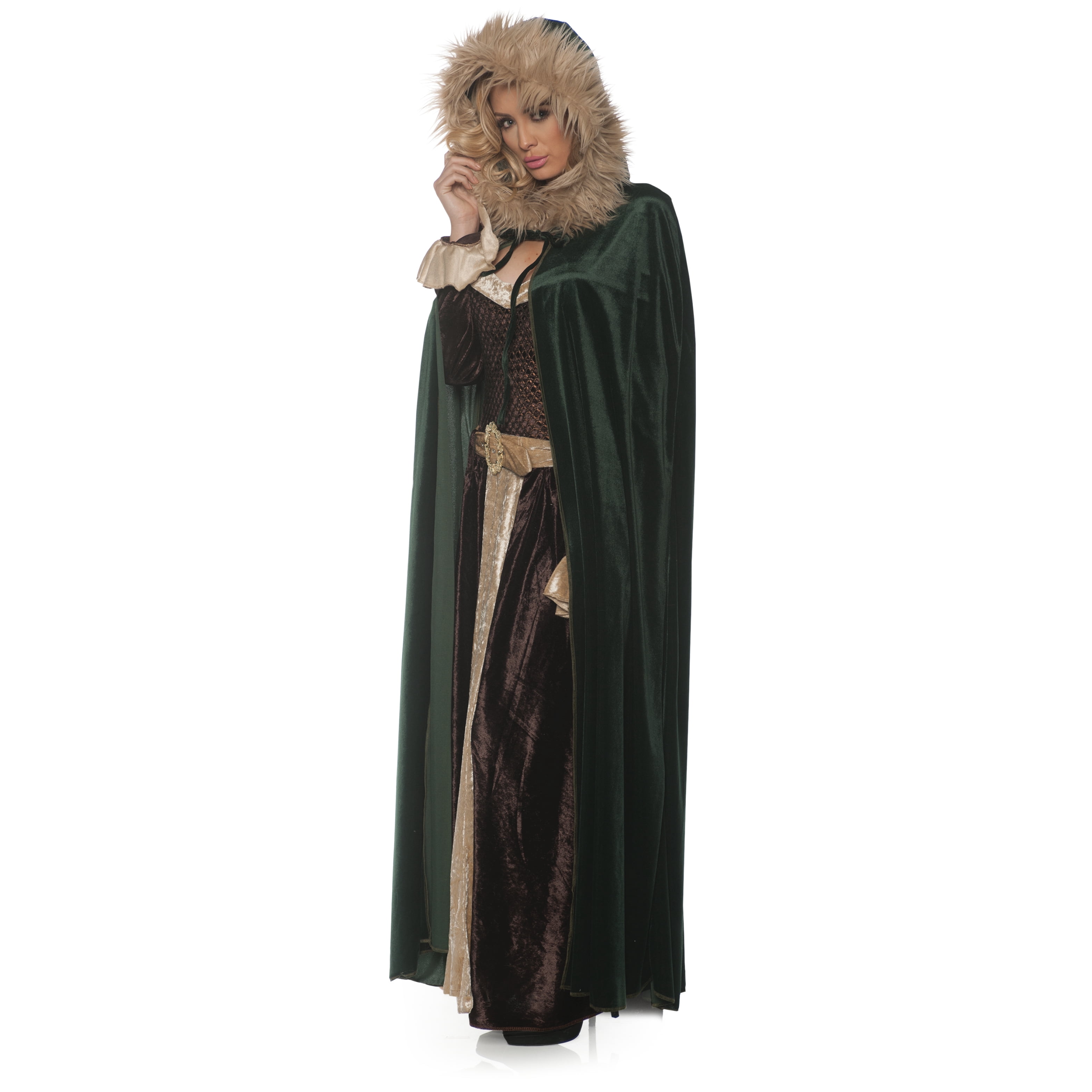 Underwraps Women's Panne Renaissance Cape - Halloween Costume for Women ...