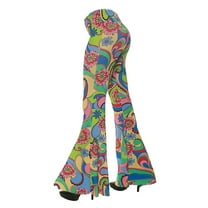 Morris Costumes Women's 70's Flower Bell Bottom Pants