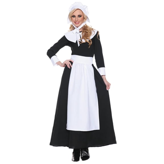 Underwraps Womens Pilgrim Dress Costume - Size Small