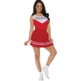 thumbnail image 1 of Underwraps Womens Red Cheerleader Costume - Size Small, 1 of 2