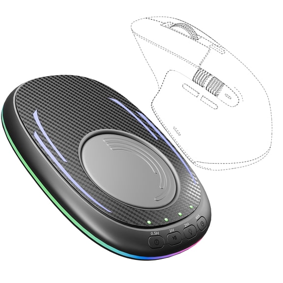 Undetectable Mouse Jiggler, Ultra Thin Silent Mouse Mover with Timer, Plug & Play Driver-Free Mouse Wiggler with On/Off Switch, Adjustable Breathing Light, Keep PC Laptop Awake