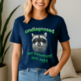 thumbnail image 1 of Undiagnosed But Something AinT Right Raccoon Shirt, Meme Tee, Trending Tshirt, Raccoon Shirt, Funny Friend Gift, 1 of 5
