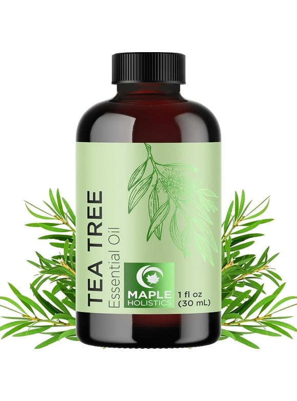Undiluted Australian Tea Tree Essential Oil for Hair Skin and Nails - Pure Tea Tree Oil for Skin Cleanser Foot Soak and Dry Scalp Treatment, 1 fl oz