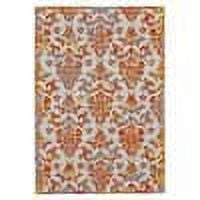 Undira Bright Contemporary Print, Bright Orange/Yellow 2ft-2in x 4ft Accent Rug