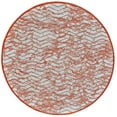 thumbnail image 1 of Undira Bright Contemporary Print Rug, Bright Orange/Ivory, 8ft x 8ft Round, 1 of 1