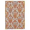 Undira Bright Contemporary Print Rug, Bright Orange/Yellow 8ft x 11ft Area Rug