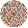 thumbnail image 1 of Undira Bright Contemporary Print Rug, Bright Orange/Yellow 8ft x 8ft Round, 1 of 1