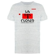 Undisclosed Lettering Graphic Tee Mens -Image by Shutterstock