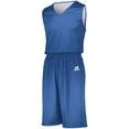 thumbnail image 1 of Russell 5R8DLM - Undivided Solid Single Ply Reversible Shorts, M, ROYAL/WHITE, 1 of 2
