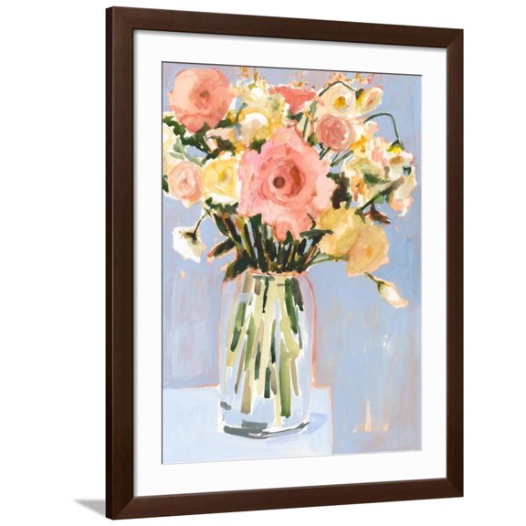 Art.com Undone Arrangement I Art Print by Victoria Borges, Brown Frame Wall Art, 32" x 40"