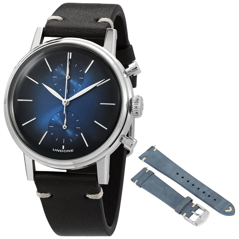 Undone Chronograph Quartz Blue Dial Men display picture 1