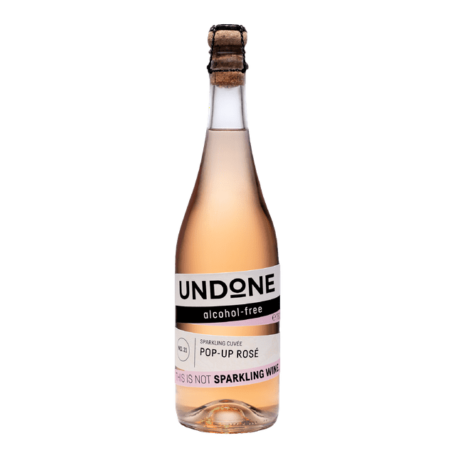 Undone PopUp Rose' NonAlcohol Sparkling Wine, Product of Germany, 4