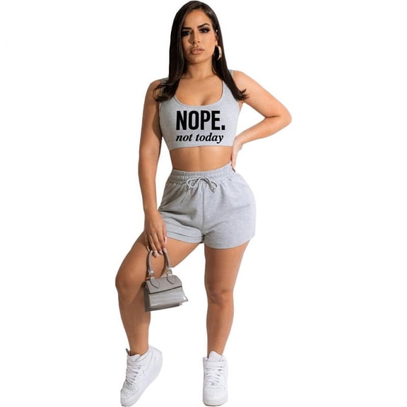 UneDouce 2 Piece Women's Outfits Shorts Suit Tracksuit, Summer Clothing Outfit Set