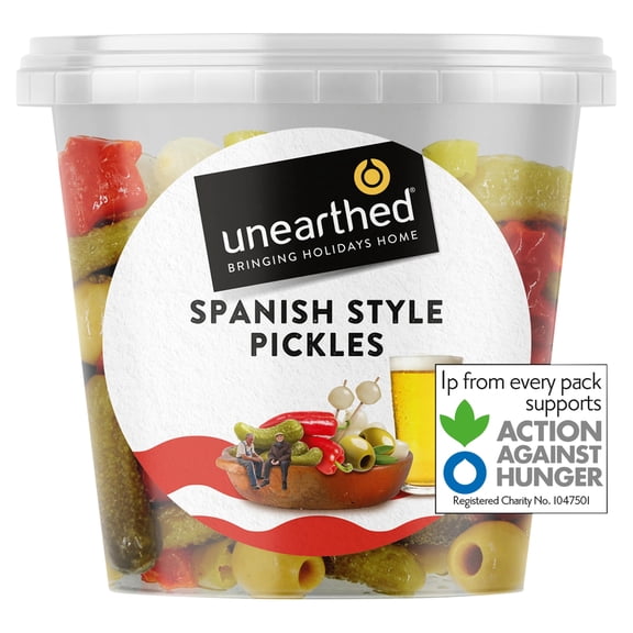 Unearthed Spanish Style Pickles 330g, Imported from Britain