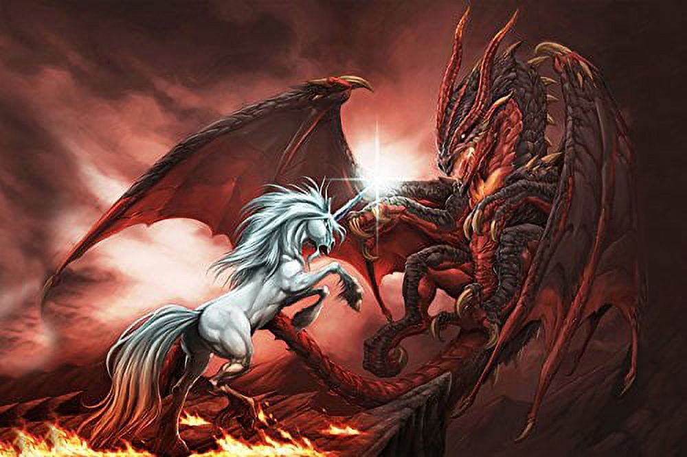 Uneedyt Unicorns Poster, 24" x 36"