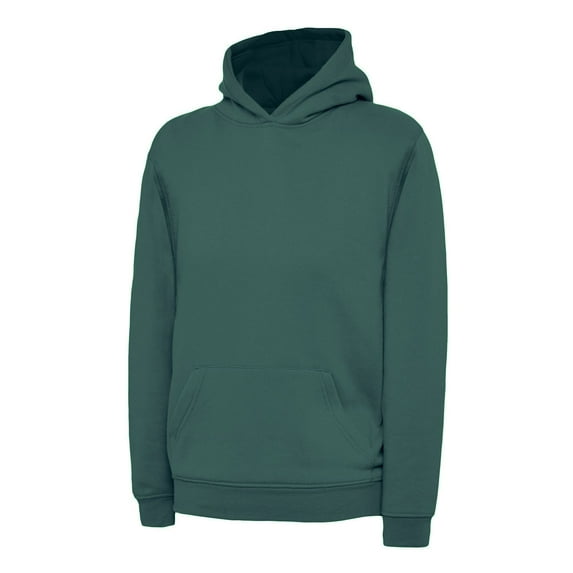 Uneek - Childrens/Kids Hooded Sweatshirt/Jumper - 50% Polyester 50% Cotton - Jade - Size 3/4 YRS