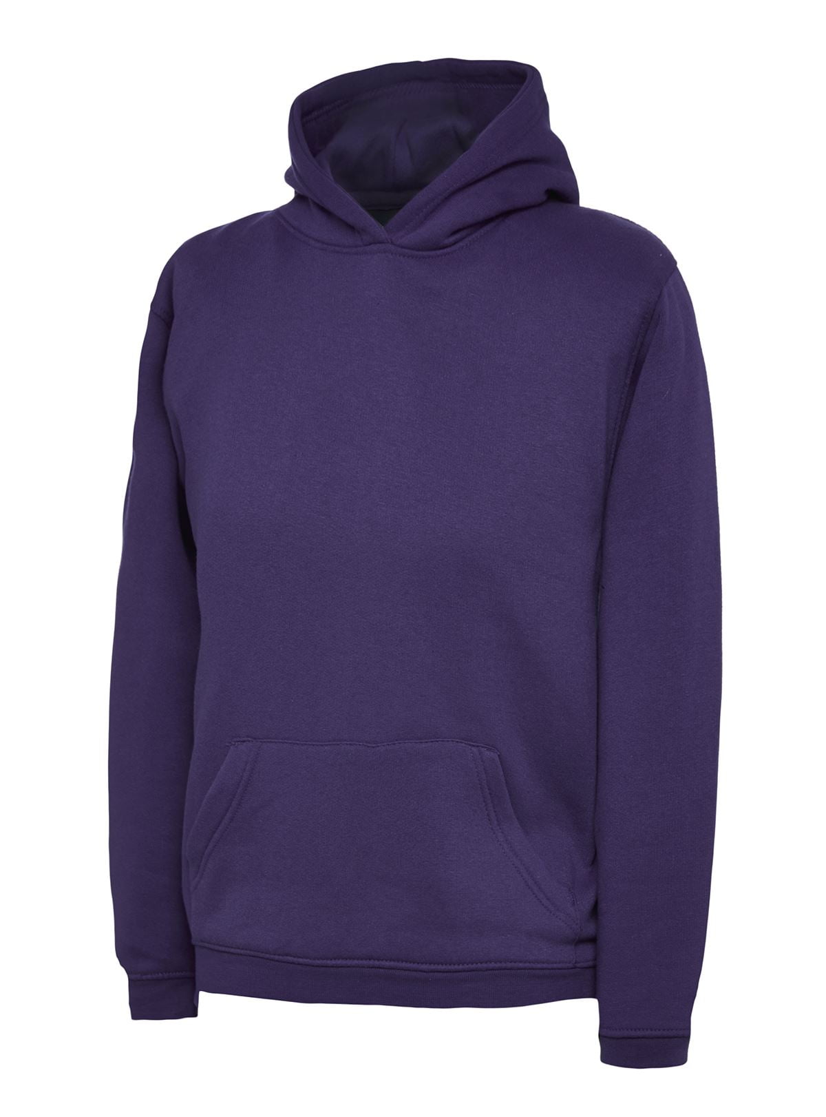 Uneek Men's Classic Hooded Sweatshirt - 100% Cotton, 300 GSM, Violet, Size XL - View #4