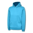 thumbnail image 1 of Uneek - Childrens/Kids Hooded Sweatshirt/Jumper - 50% Polyester 50% Cotton - Sapphire Blue - Size 11/13 YRS, 1 of 1
