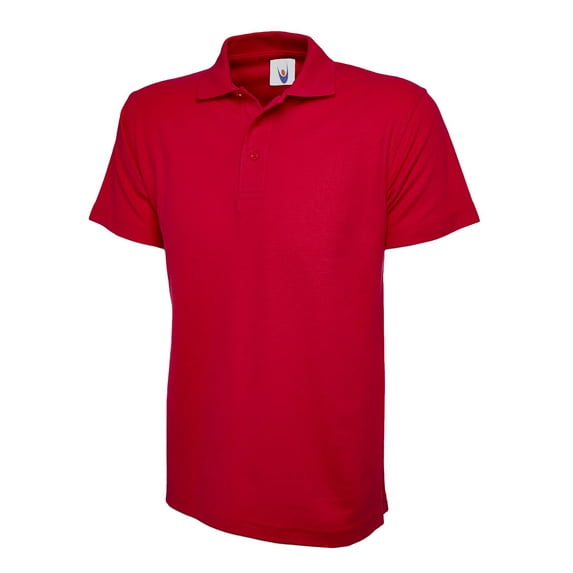 Uneek - Childrens/Kids Poloshirt - 50% Polyester 50% Cotton - Red - Size 7/8 YRS