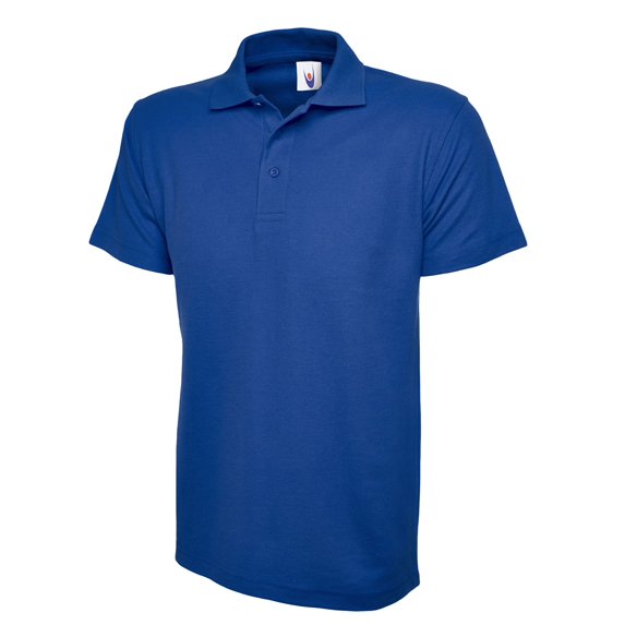 Uneek - Childrens/Kids Poloshirt - 50% Polyester 50% Cotton - Royal - Size 7/8 YRS