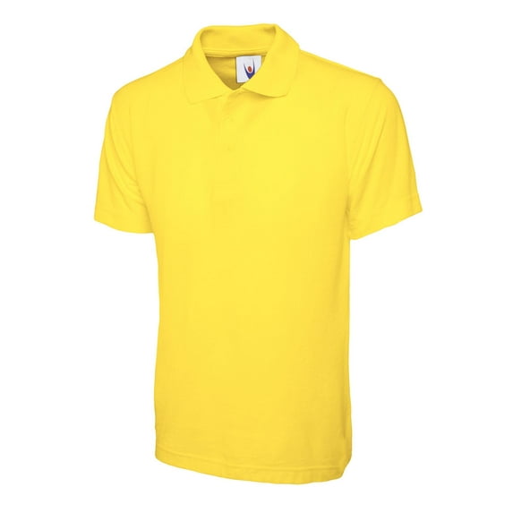 Uneek - Childrens/Kids Poloshirt - 50% Polyester 50% Cotton - Yellow - Size 7/8 YRS