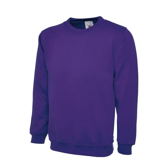Uneek - Childrens/Kids Sweatshirt/Jumper - 50% Polyester 50% Cotton - Purple - Size 7/8 YRS