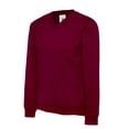 thumbnail image 1 of Uneek - Childrens/Kids V Neck Sweatshirt/Jumper - 50% Polyester 50% Cotton - Maroon - Size 7/8 YRS, 1 of 1