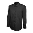 thumbnail image 1 of Uneek - Men's Pinpoint Oxford Full Sleeve Shirt - Long Sleeve - Black - Size 14.5, 1 of 1
