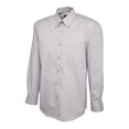 thumbnail image 1 of Uneek - Men's Pinpoint Oxford Full Sleeve Shirt - Long Sleeve - Silver Grey - Size 18.5, 1 of 1