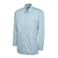 thumbnail image 1 of Uneek - Men's Poplin Full Sleeve Shirt - Long Sleeve - Light Blue - Size 18, 1 of 1