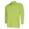 thumbnail image 1 of Uneek - Men's Poplin Full Sleeve Shirt - Long Sleeve - Lime - Size 14.5, 1 of 1