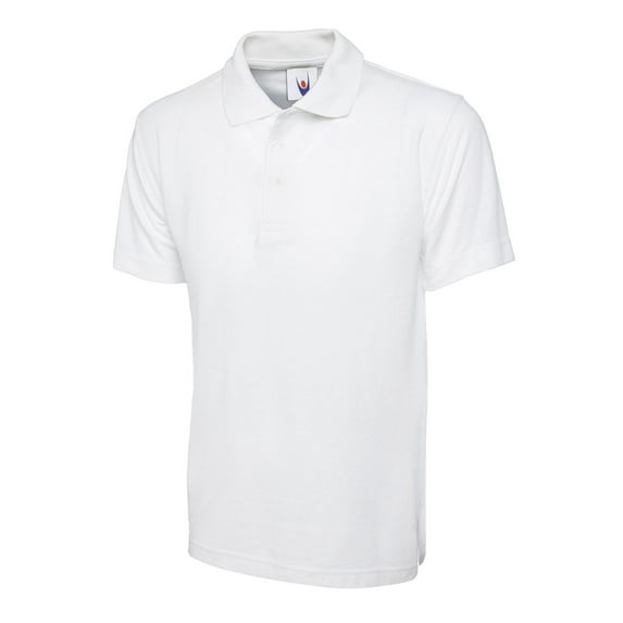 Uneek - Unisex Active Poloshirt - 50% Polyester 50% Cotton - White - Size 4XL