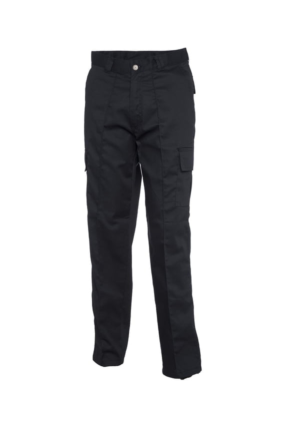 Uneek - Unisex Cargo Trouser Long - 65% Polyester 35% Cotton - Black - Size 50