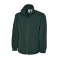 thumbnail image 1 of Uneek - Unisex Classic Full Zip Micro Fleece Jacket - Half Moon Yoke - Bottle Green - Size 2XL, 1 of 1