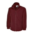 thumbnail image 1 of Uneek - Unisex Classic Full Zip Micro Fleece Jacket - Half Moon Yoke - Maroon - Size 3XL, 1 of 4