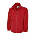 thumbnail image 1 of Uneek - Unisex Classic Full Zip Micro Fleece Jacket - Half Moon Yoke - Red - Size M, 1 of 1